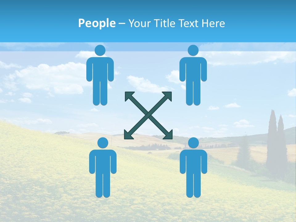 Flower Beauty Grassland PowerPoint Template