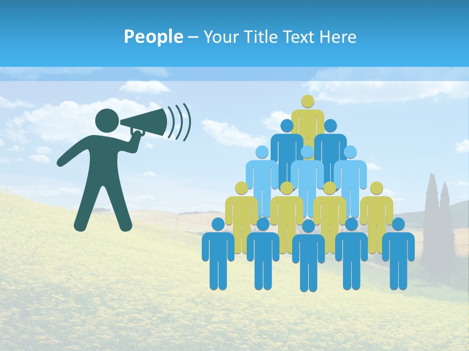 Flower Beauty Grassland PowerPoint Template