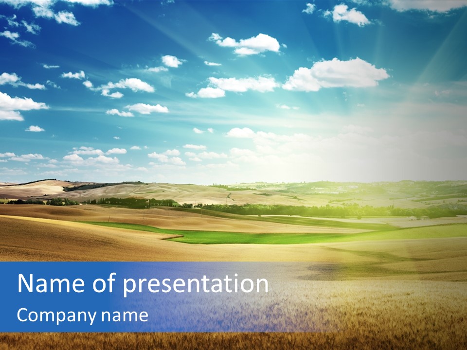 Travel Spring Pastoral PowerPoint Template