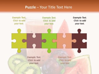 Leaf Sweet Yogurt PowerPoint Template