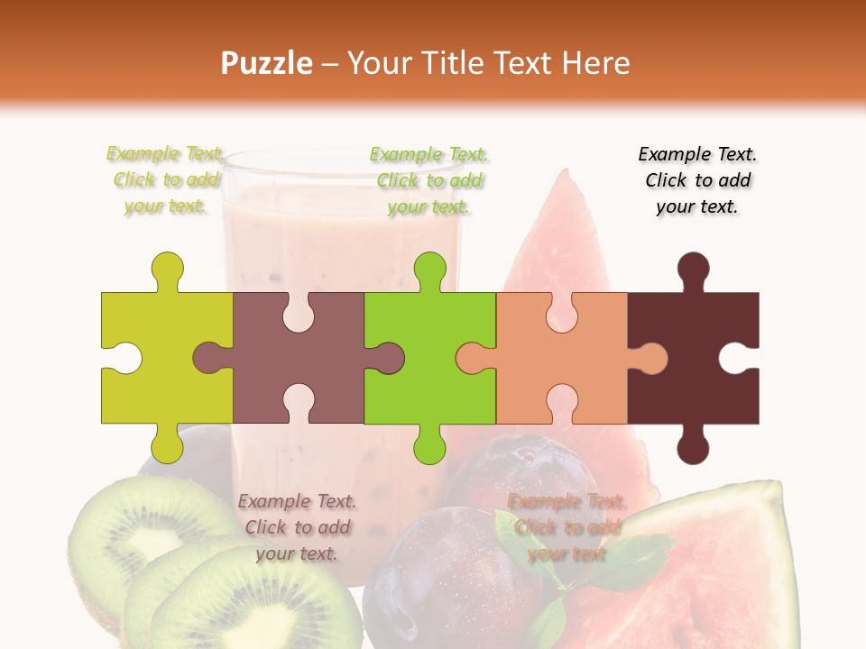 Leaf Sweet Yogurt PowerPoint Template