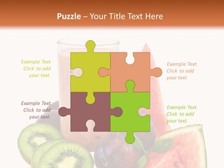 Leaf Sweet Yogurt PowerPoint Template