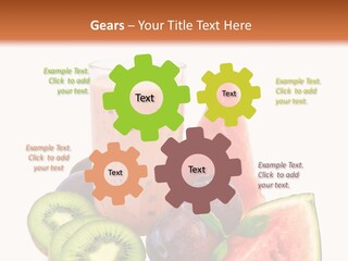 Leaf Sweet Yogurt PowerPoint Template