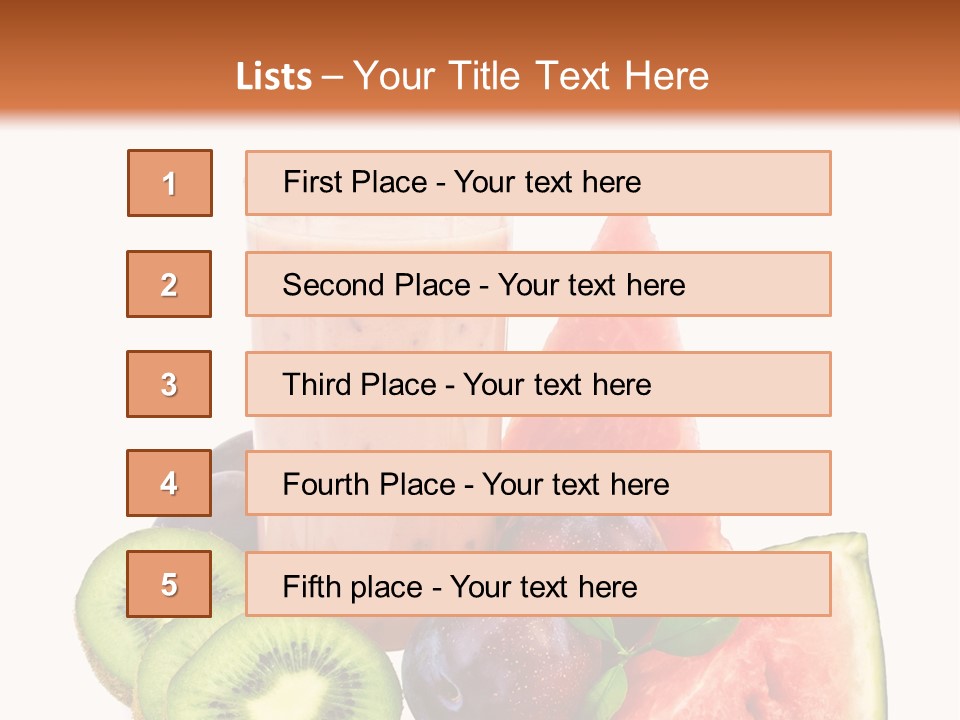 Leaf Sweet Yogurt PowerPoint Template