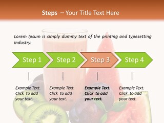Leaf Sweet Yogurt PowerPoint Template