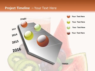 Leaf Sweet Yogurt PowerPoint Template