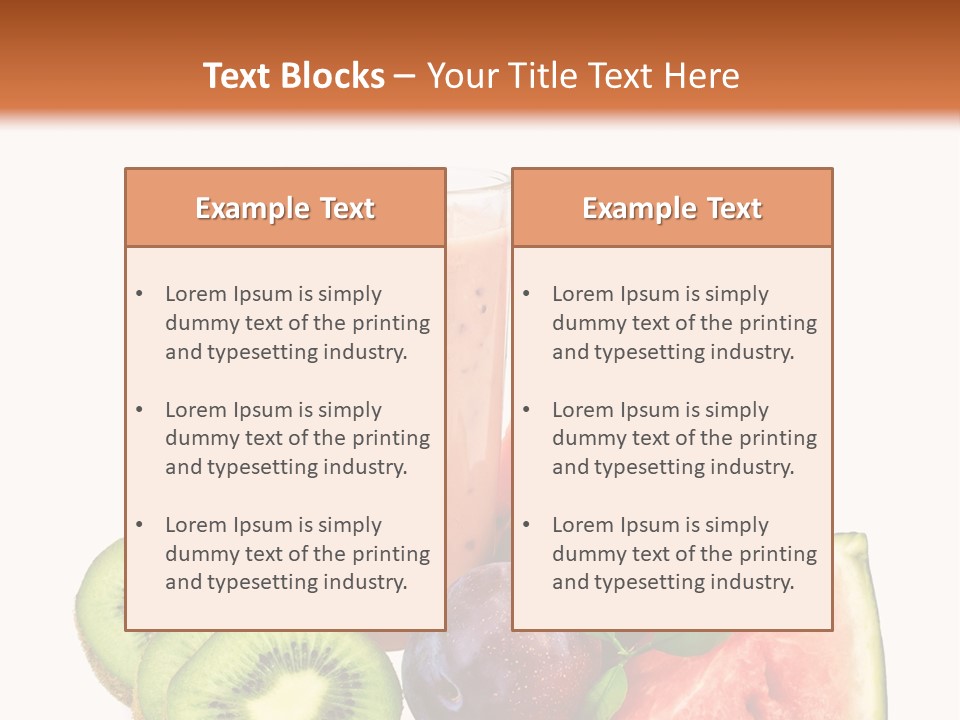 Leaf Sweet Yogurt PowerPoint Template