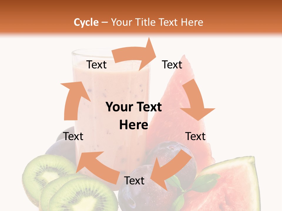 Leaf Sweet Yogurt PowerPoint Template