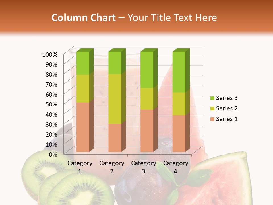 Leaf Sweet Yogurt PowerPoint Template