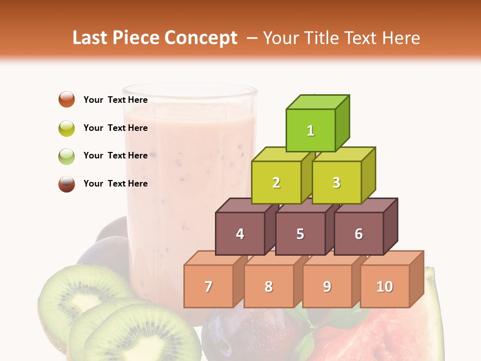 Leaf Sweet Yogurt PowerPoint Template