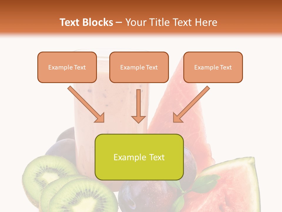 Leaf Sweet Yogurt PowerPoint Template