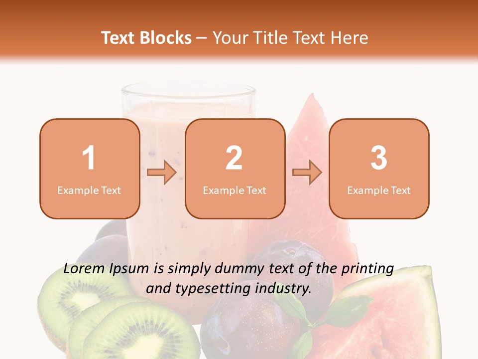 Leaf Sweet Yogurt PowerPoint Template