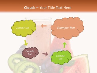 Leaf Sweet Yogurt PowerPoint Template
