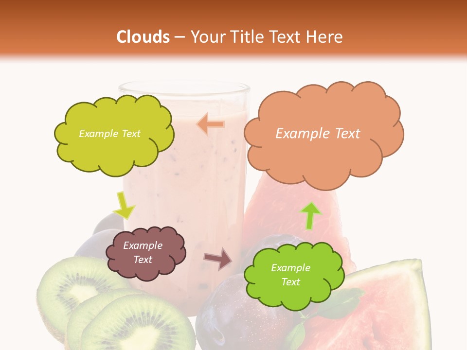 Leaf Sweet Yogurt PowerPoint Template
