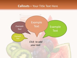 Leaf Sweet Yogurt PowerPoint Template