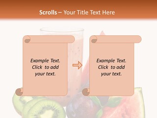 Leaf Sweet Yogurt PowerPoint Template