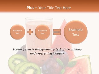 Leaf Sweet Yogurt PowerPoint Template