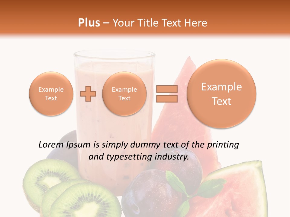 Leaf Sweet Yogurt PowerPoint Template