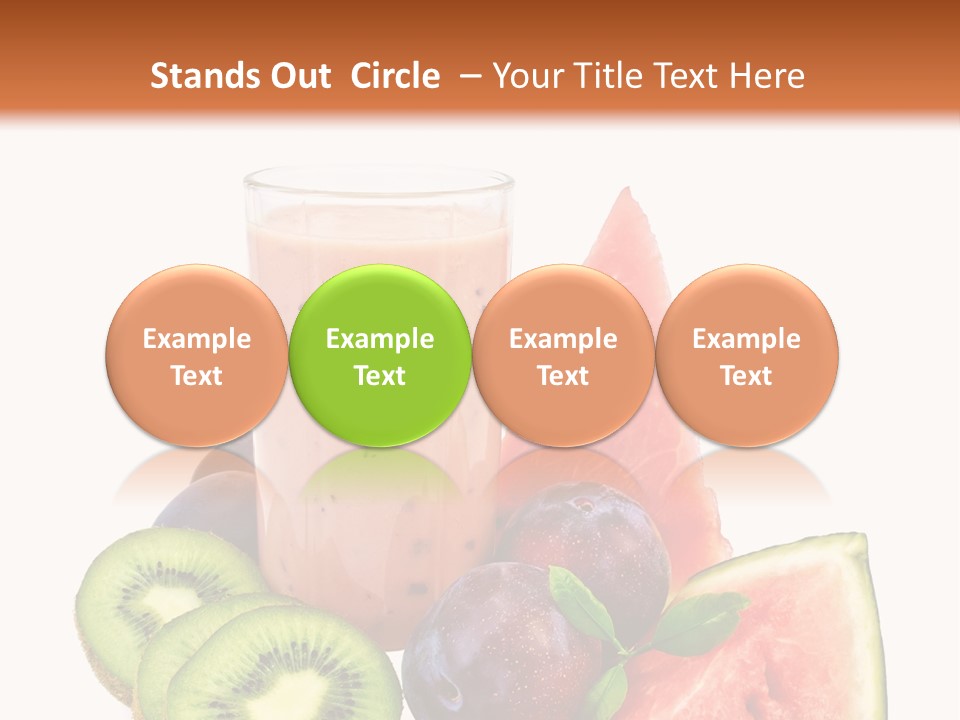 Leaf Sweet Yogurt PowerPoint Template