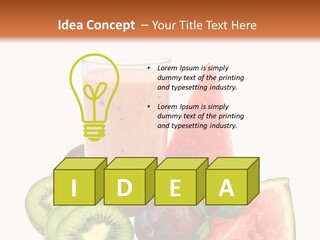 Leaf Sweet Yogurt PowerPoint Template