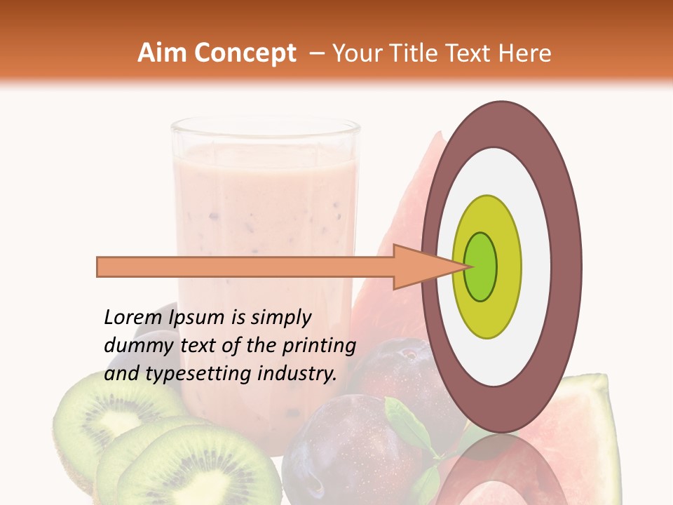 Leaf Sweet Yogurt PowerPoint Template