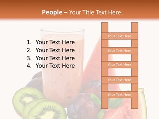 Leaf Sweet Yogurt PowerPoint Template