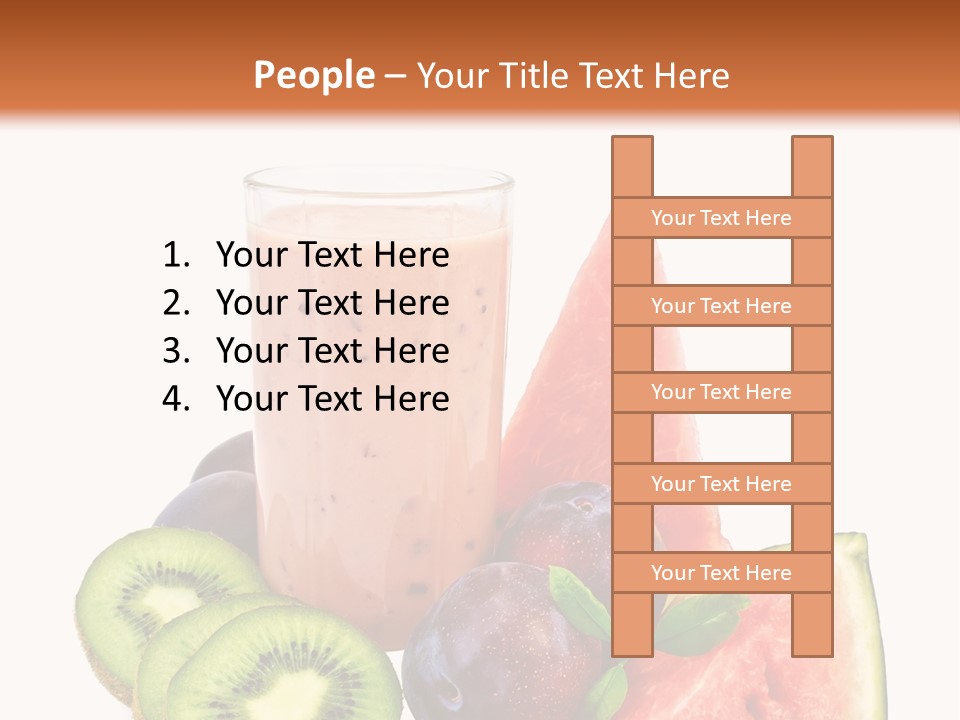 Leaf Sweet Yogurt PowerPoint Template