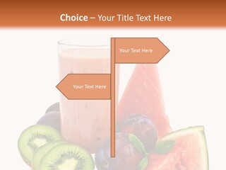 Leaf Sweet Yogurt PowerPoint Template