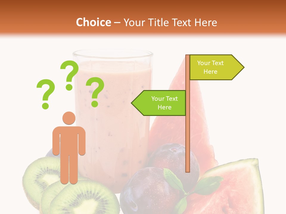 Leaf Sweet Yogurt PowerPoint Template