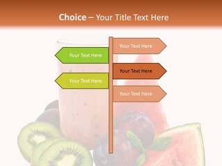 Leaf Sweet Yogurt PowerPoint Template