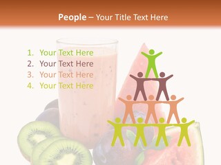 Leaf Sweet Yogurt PowerPoint Template