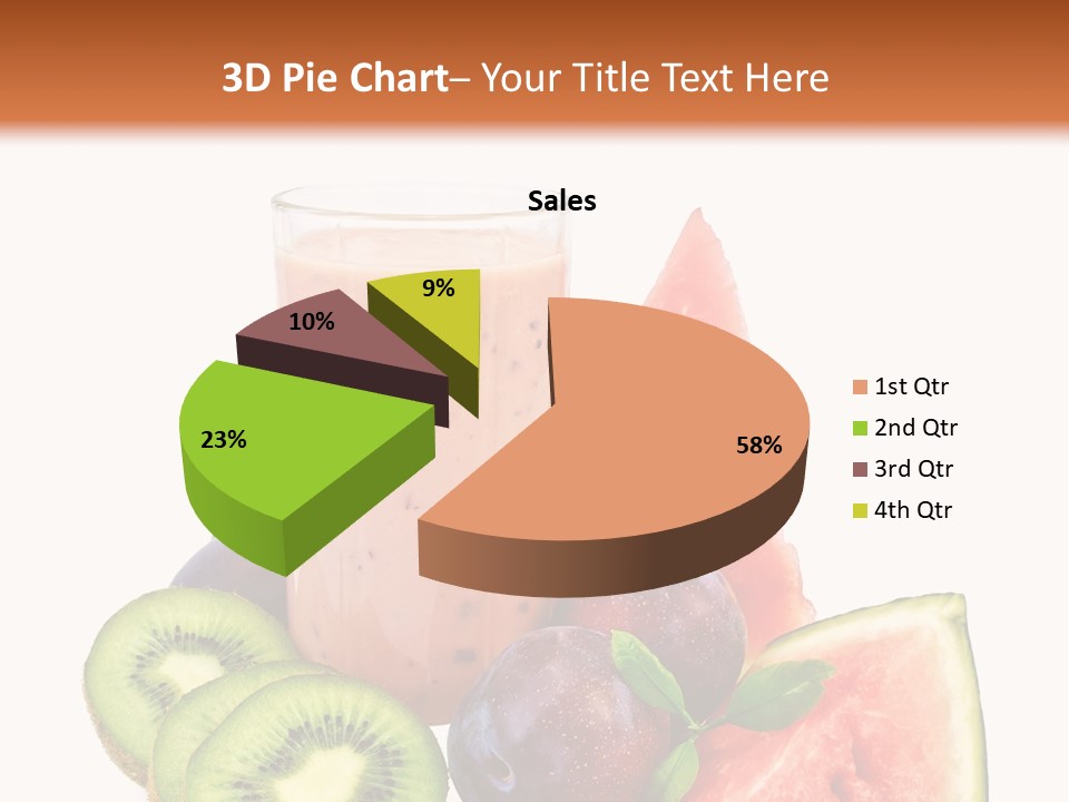Leaf Sweet Yogurt PowerPoint Template