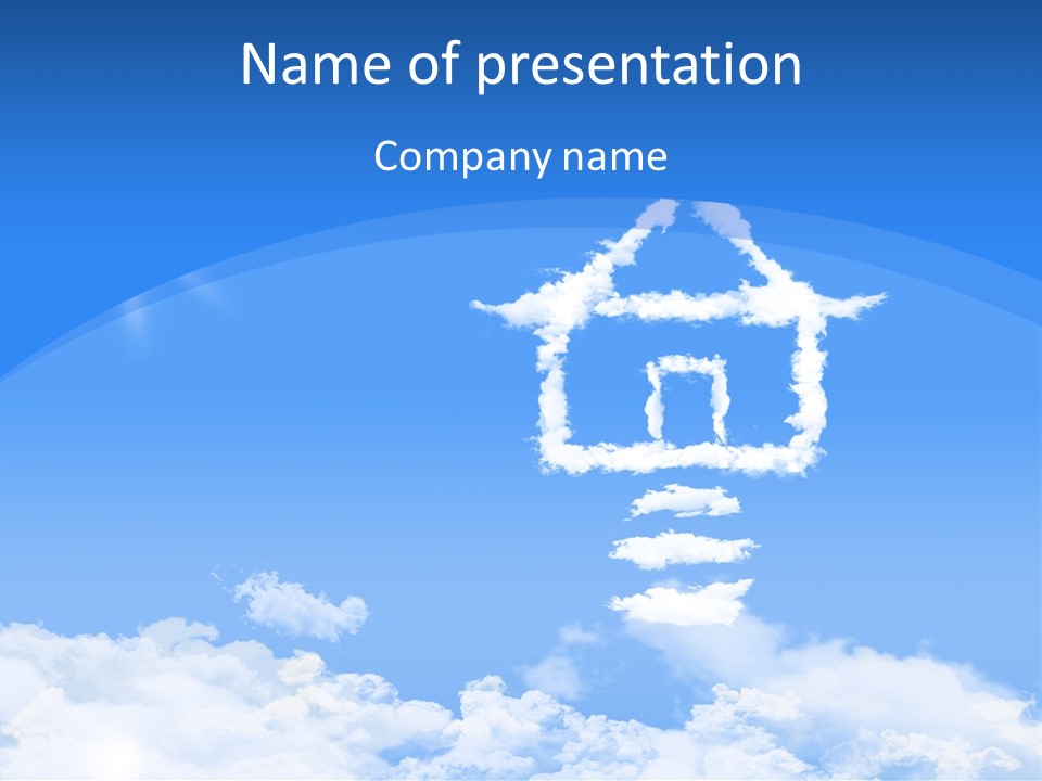 Flying Cloud Estate Home PowerPoint Template