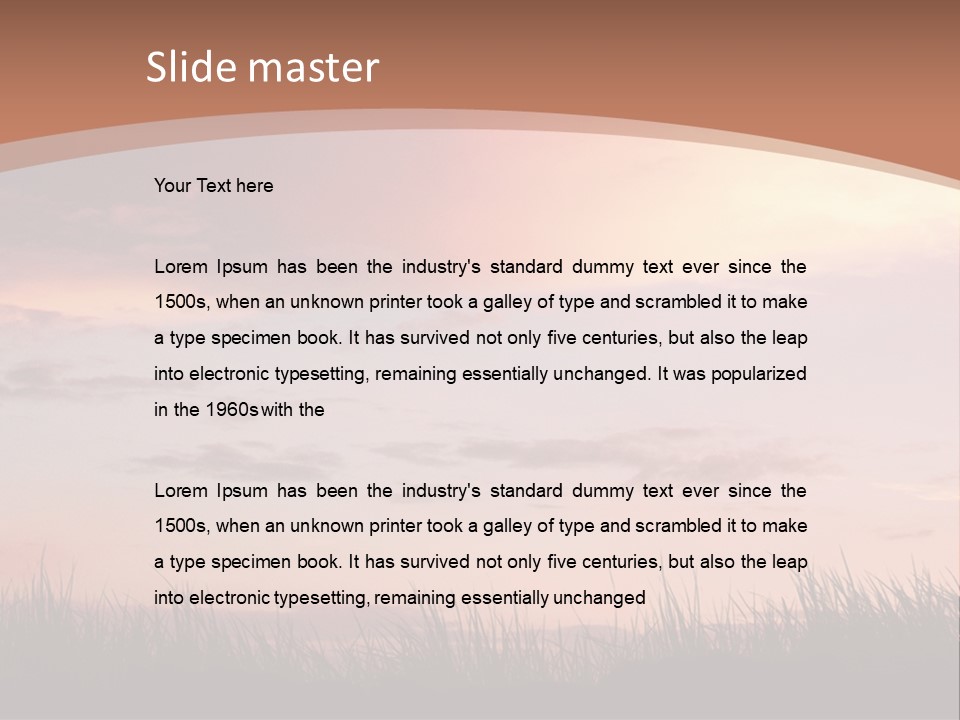 Travel Track Texture PowerPoint Template