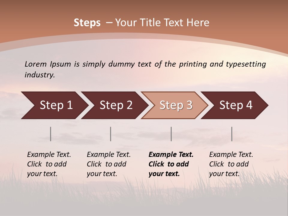 Travel Track Texture PowerPoint Template