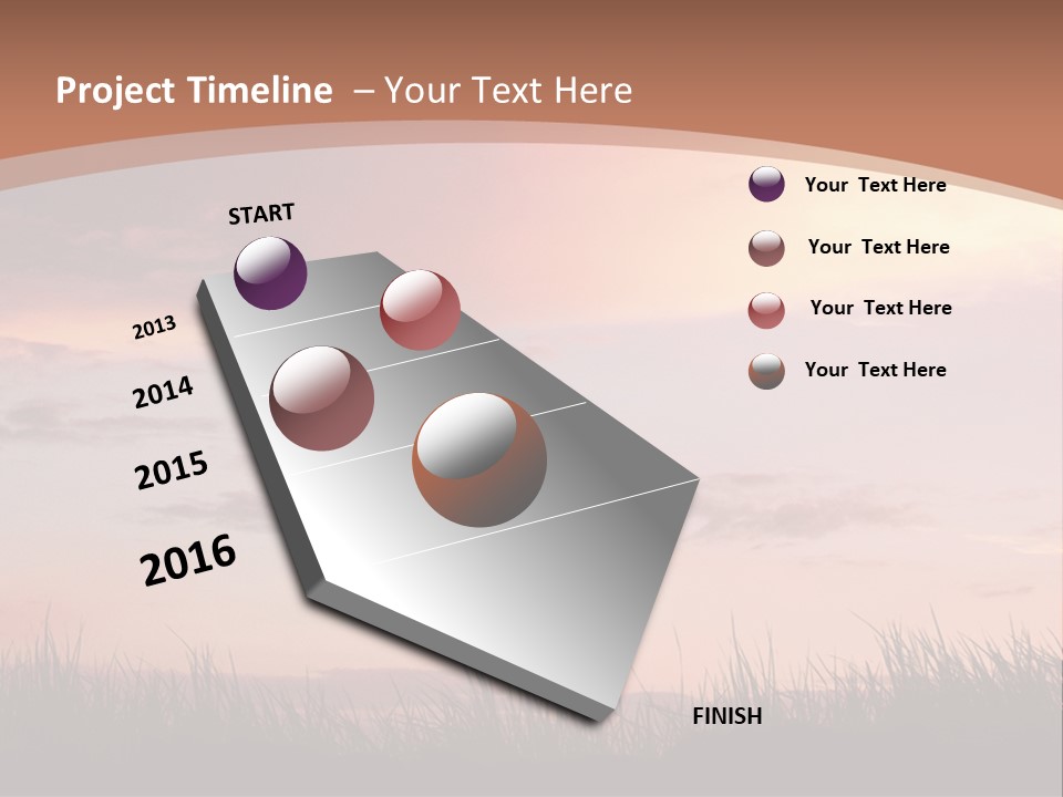 Travel Track Texture PowerPoint Template