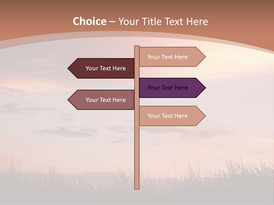 Travel Track Texture PowerPoint Template