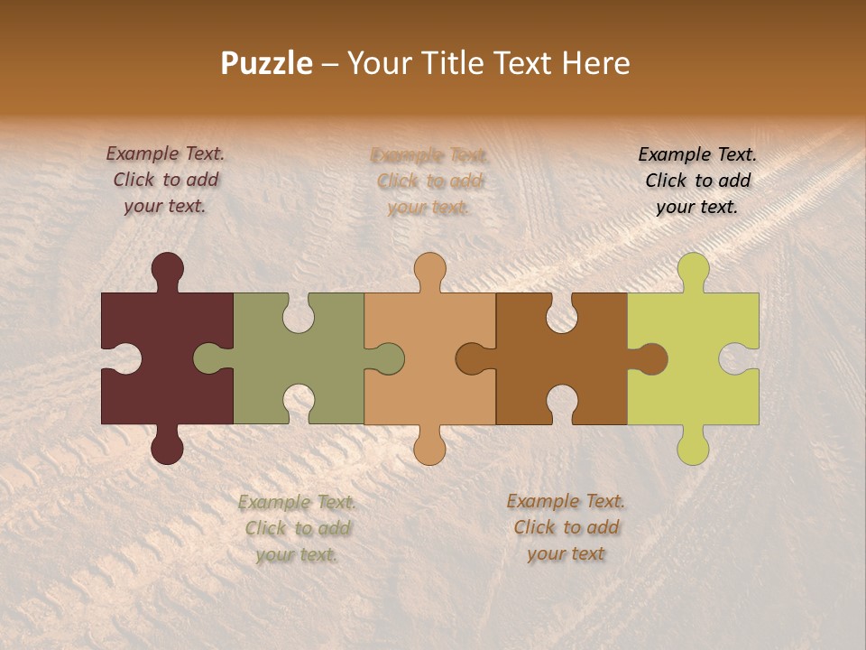 Travel Track Texture PowerPoint Template