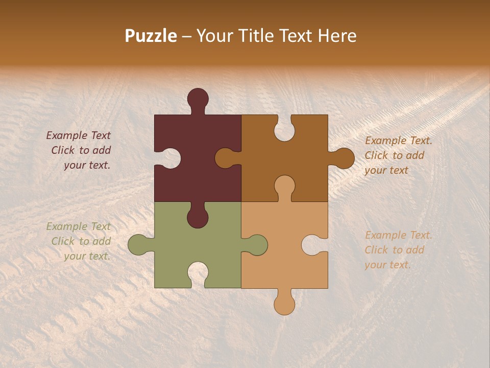 Travel Track Texture PowerPoint Template