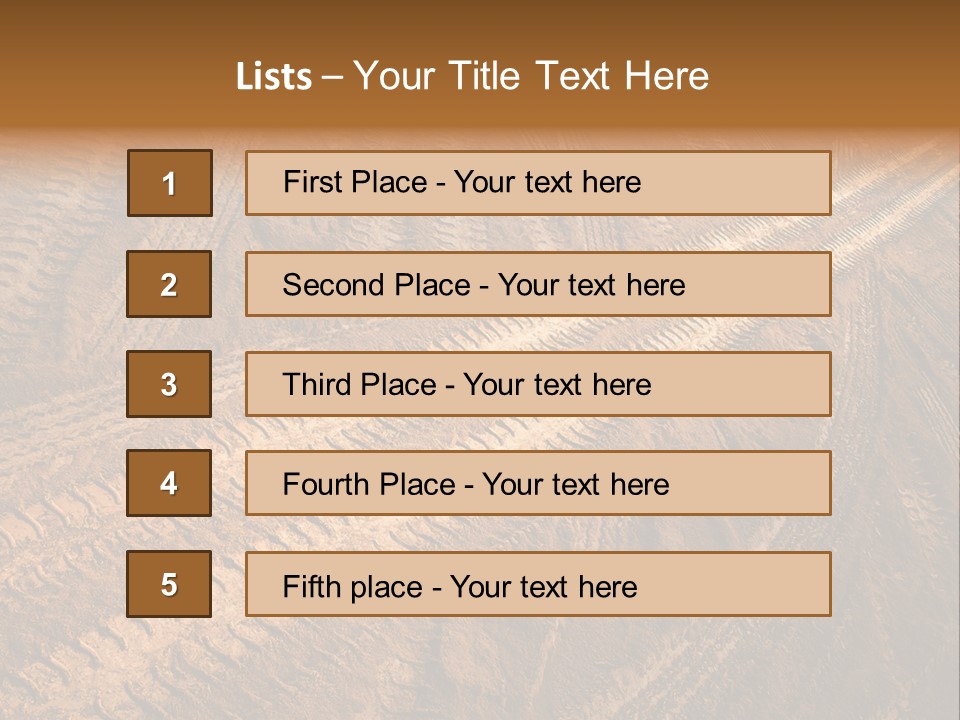 Travel Track Texture PowerPoint Template
