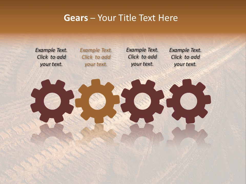 Travel Track Texture PowerPoint Template