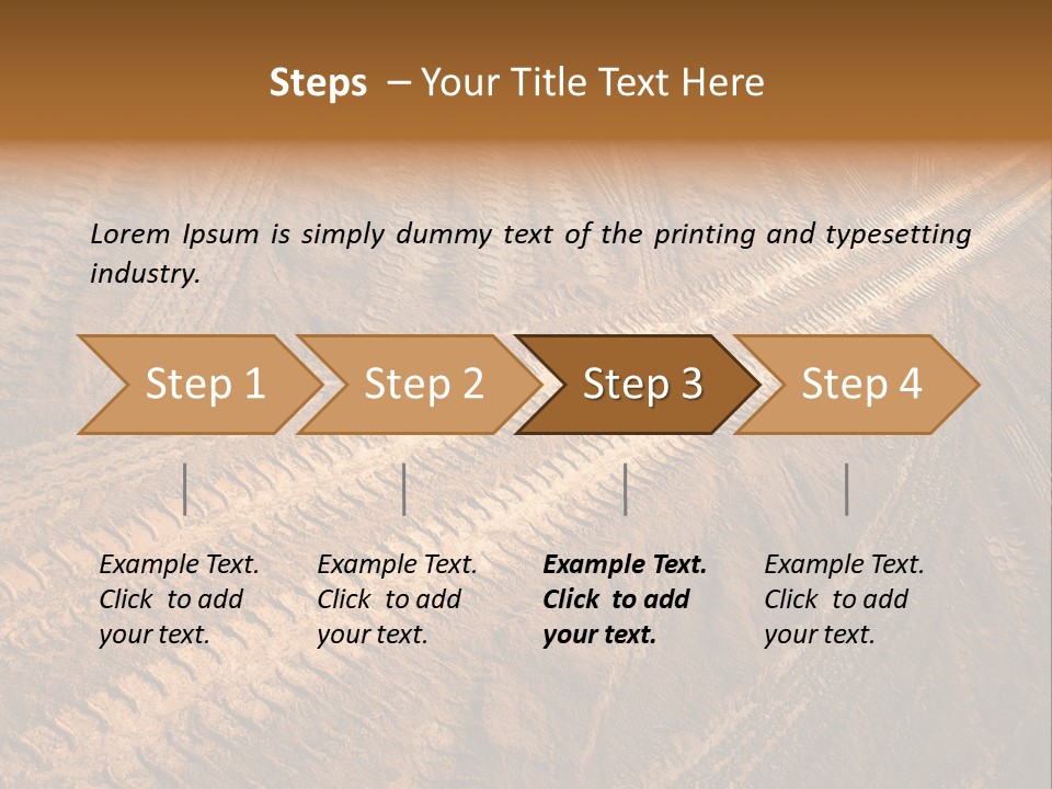 Travel Track Texture PowerPoint Template