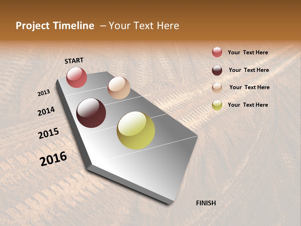 Travel Track Texture PowerPoint Template