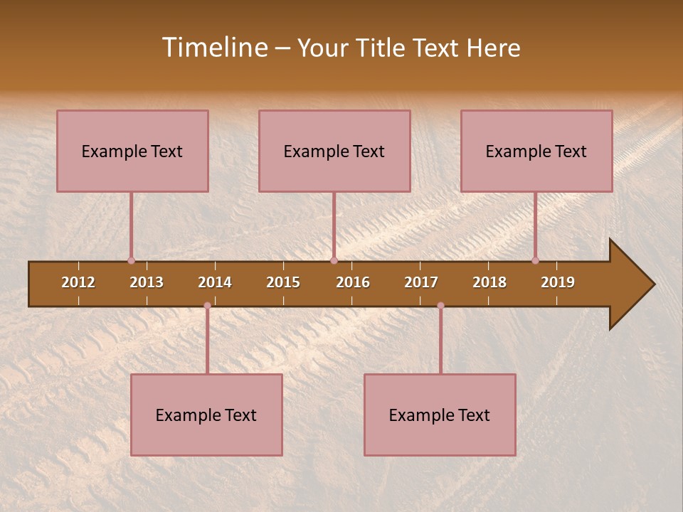 Travel Track Texture PowerPoint Template