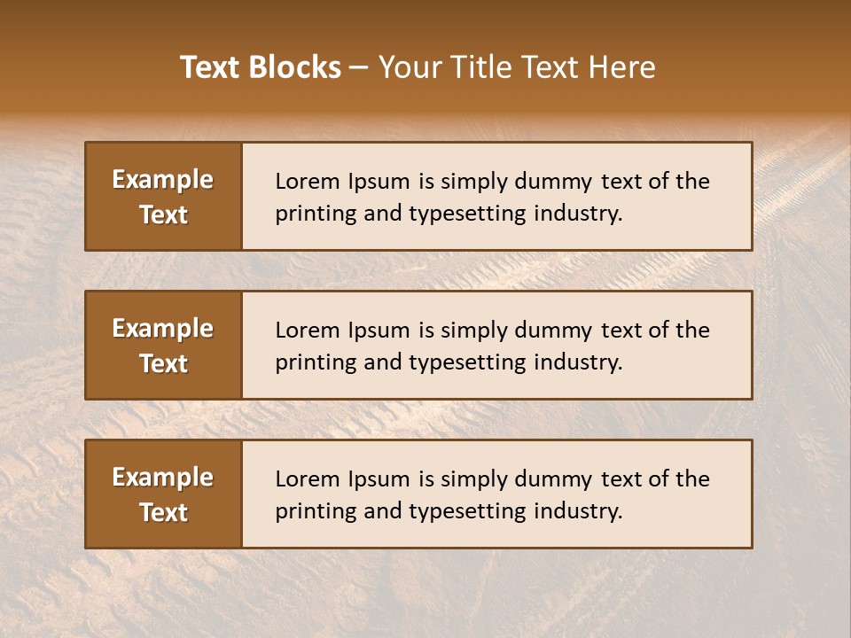 Travel Track Texture PowerPoint Template