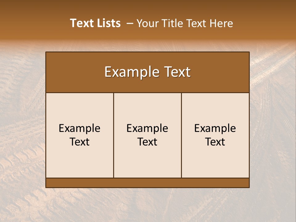 Travel Track Texture PowerPoint Template