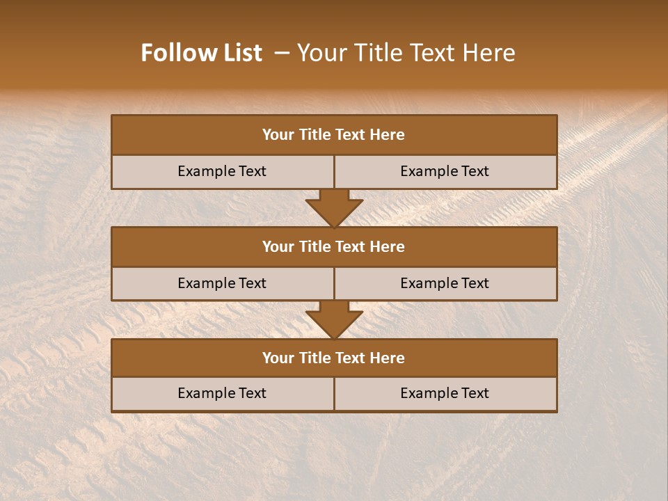 Travel Track Texture PowerPoint Template