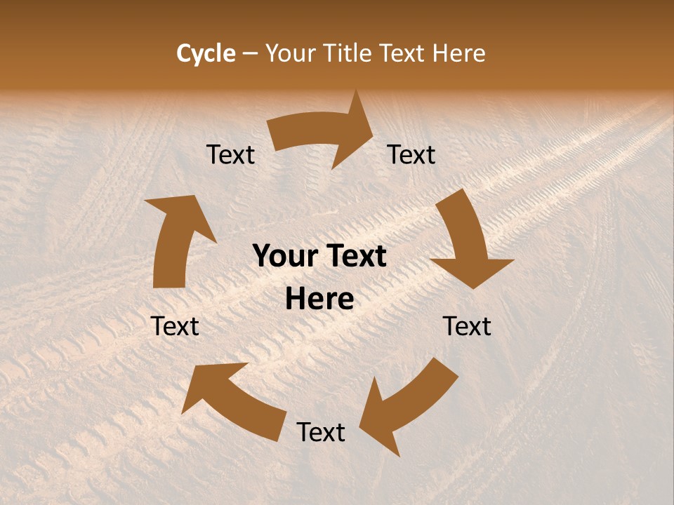 Travel Track Texture PowerPoint Template
