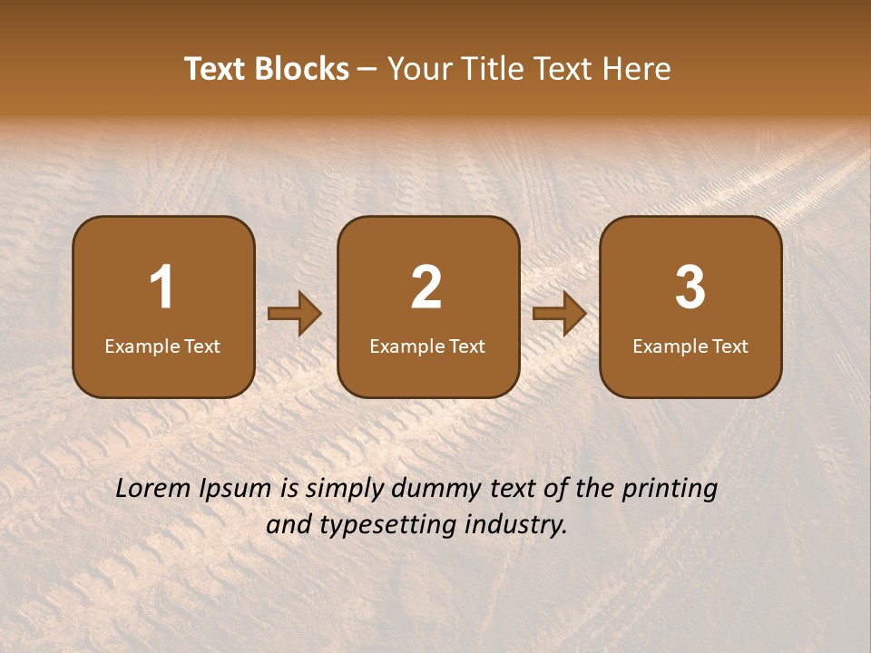Travel Track Texture PowerPoint Template