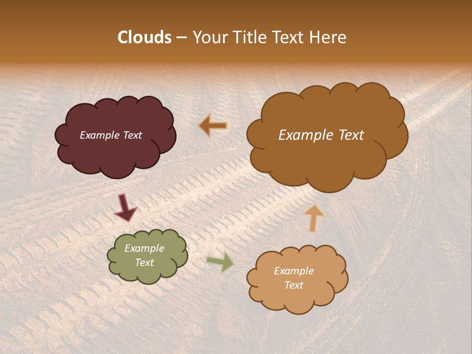 Travel Track Texture PowerPoint Template
